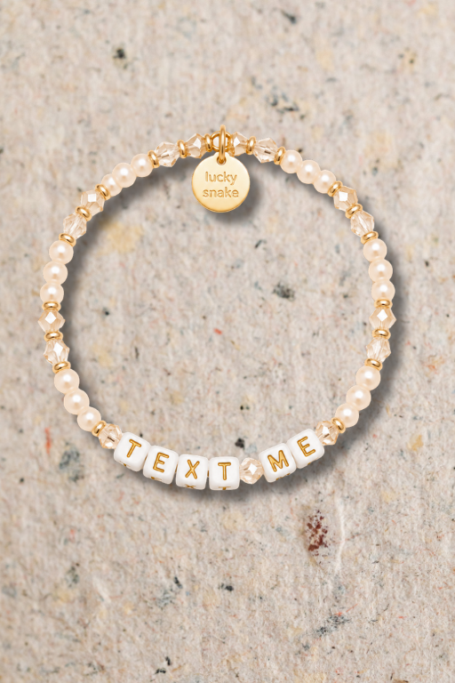 Custom TEXT ME Bead Bracelet