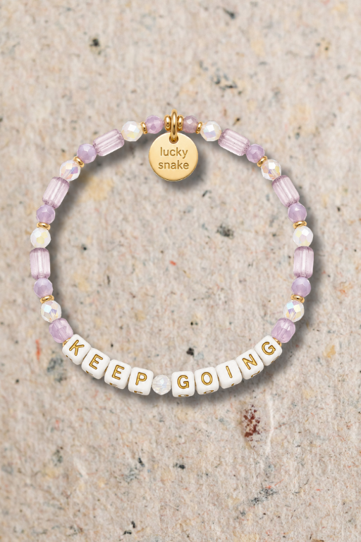 Custom KEEP GOING Bead Bracelet