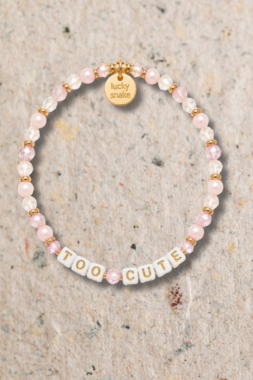 Custom TOO CUTE Bead Bracelet
