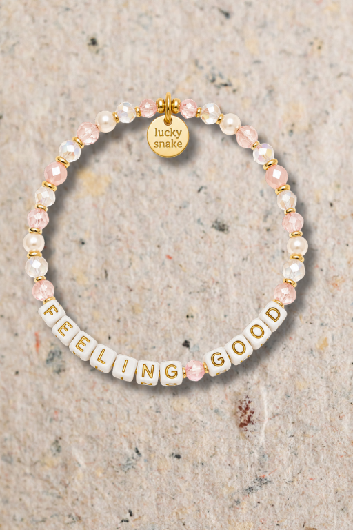 Custom FEELING GOOD Bead Bracelet