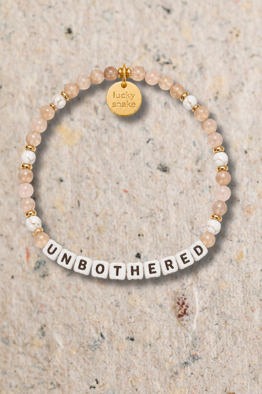 Custom UNBOTHERED Bead Bracelet