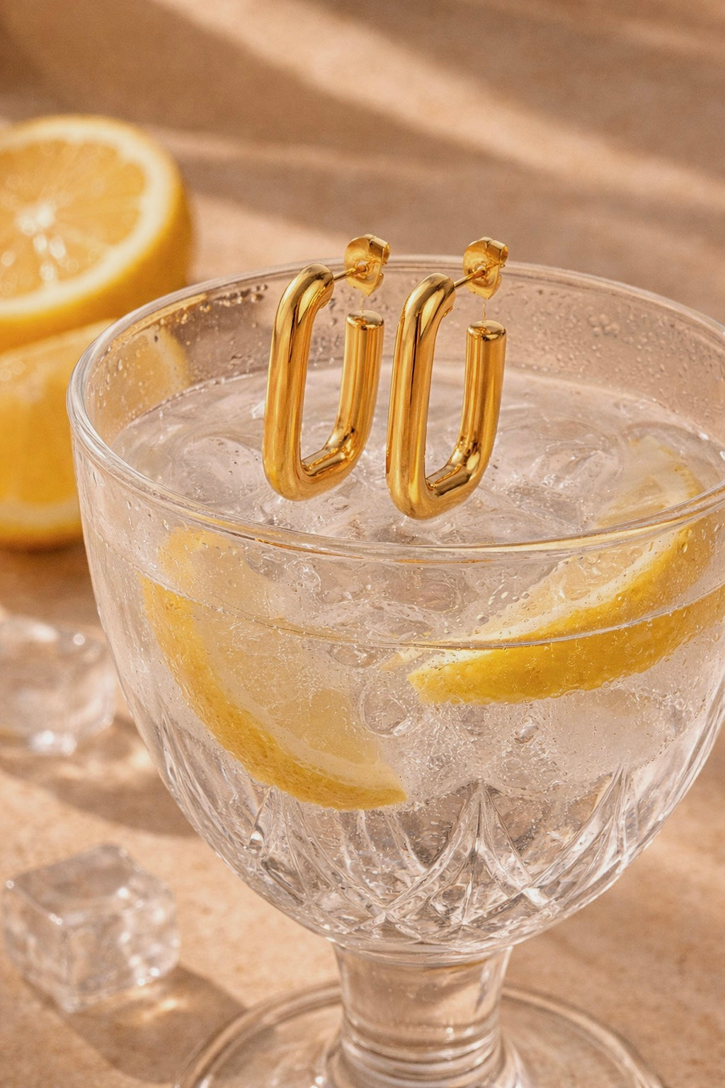 Chunky Paperclip Stud Earrings