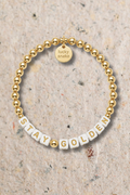 Custom STAY GOLDEN Bead Bracelet